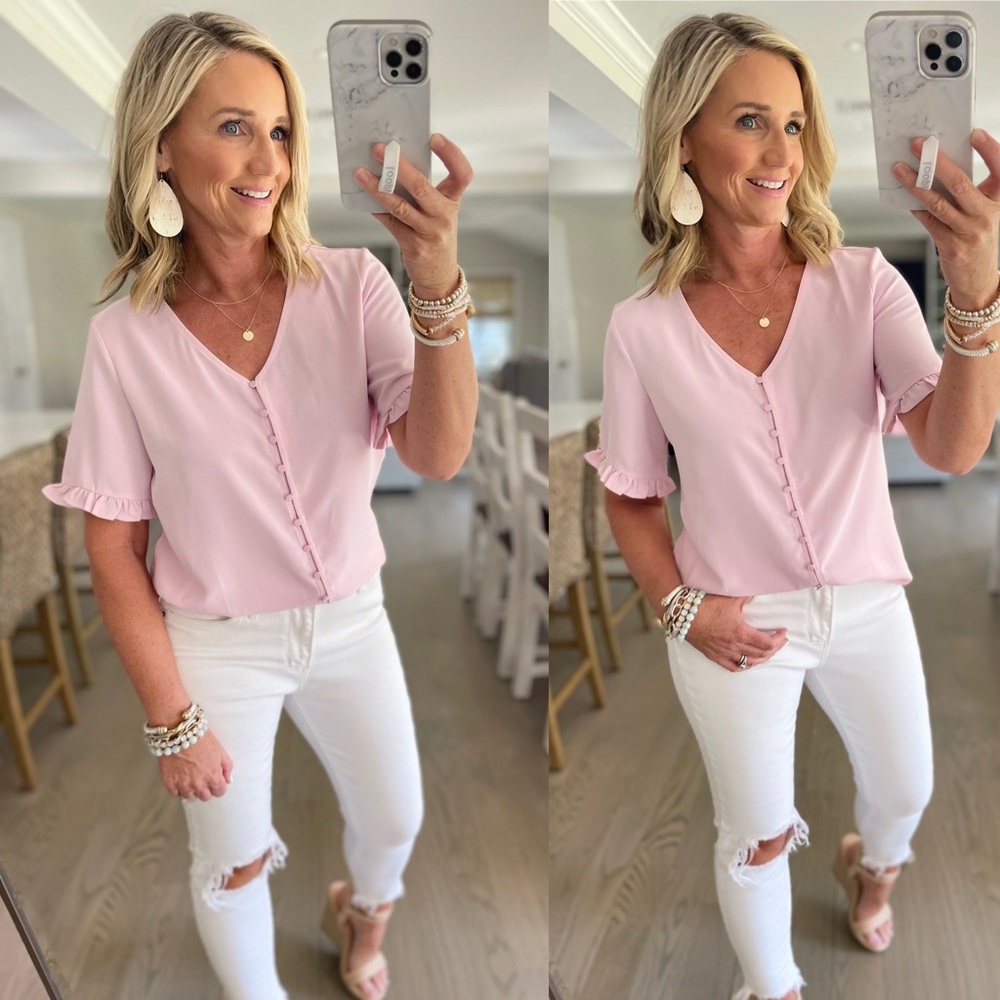 V-neck top